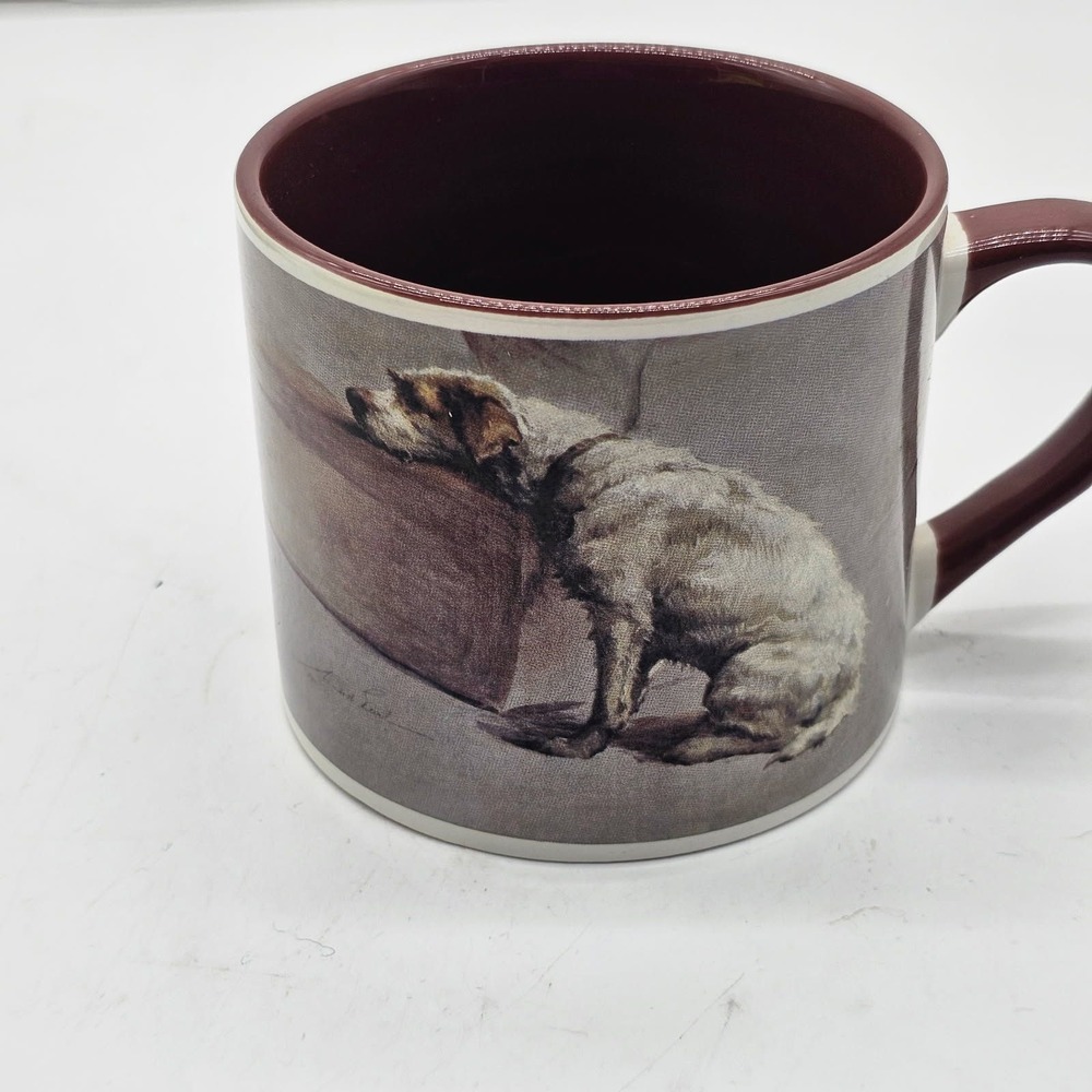 American Kennel Club Coffee Mug Unisex OS Burgundy Terrier Dog Art